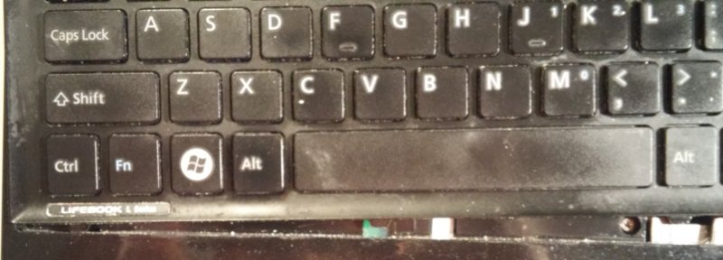 fujitsu laptop keyboard locked